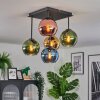 Koyoto Plafondlamp, Kogellampje 37 cm Blauw, Goud, Groen, Koperkleurig, 5-lichts