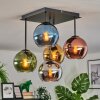 Koyoto Plafondlamp, Kogellampje 37 cm Blauw, Chroom, Goud, Groen, Koperkleurig, Rookkleurig, 5-lichts