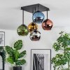 Koyoto Plafondlamp, Kogellampje 37 cm Blauw, Chroom, Goud, Groen, Koperkleurig, Rookkleurig, 5-lichts