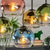 Koyoto Plafondlamp, Kogellampje 37 cm Blauw, Goud, Groen, Duidelijk, Koperkleurig, 5-lichts