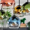 Koyoto Plafondlamp, Kogellampje 37 cm Blauw, Goud, Groen, Duidelijk, Koperkleurig, 5-lichts