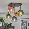 Koyoto Plafondlamp, Kogellampje 37 cm Blauw, Goud, Groen, Duidelijk, Koperkleurig, 5-lichts