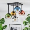 Koyoto Plafondlamp, Kogellampje 37 cm Blauw, Goud, Groen, Duidelijk, Koperkleurig, Rookkleurig, 5-lichts
