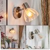 Saire Wandlamp, Muurspot Chroom, Nikkel mat, 1-licht