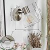 Saire Wandlamp, Muurspot Chroom, Nikkel mat, 1-licht