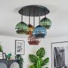 Koyoto Plafondlamp, Kogellampje Blauw, Goud, Groen, Koperkleurig, 5-lichts