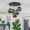 Koyoto Plafondlamp, Kogellampje Blauw, Goud, Groen, Koperkleurig, 5-lichts