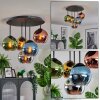Koyoto Plafondlamp, Kogellampje 45 cm Blauw, Chroom, Goud, Groen, Koperkleurig, Rookkleurig, 5-lichts