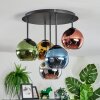 Koyoto Plafondlamp, Kogellampje 45 cm Blauw, Chroom, Goud, Groen, Koperkleurig, Rookkleurig, 5-lichts
