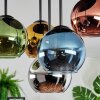 Koyoto Plafondlamp, Kogellampje 45 cm Blauw, Chroom, Goud, Groen, Koperkleurig, Rookkleurig, 5-lichts