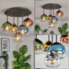 Koyoto Plafondlamp, Kogellampje Blauw, Goud, Groen, Duidelijk, Koperkleurig, Rookkleurig, 5-lichts