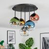 Koyoto Plafondlamp, Kogellampje Blauw, Goud, Groen, Duidelijk, Koperkleurig, Rookkleurig, 5-lichts