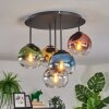 Koyoto Plafondlamp, Kogellampje Blauw, Goud, Groen, Duidelijk, Koperkleurig, Rookkleurig, 5-lichts