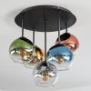 Koyoto Plafondlamp, Kogellampje Blauw, Goud, Groen, Duidelijk, Koperkleurig, Rookkleurig, 5-lichts