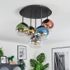 Koyoto Plafondlamp, Kogellampje Blauw, Goud, Groen, Duidelijk, Koperkleurig, Rookkleurig, 5-lichts