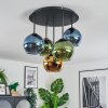 Koyoto Plafondlamp, Kogellampje 45 cm Blauw, Goud, Groen, 5-lichts