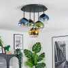 Koyoto Plafondlamp, Kogellampje 45 cm Blauw, Goud, Groen, Duidelijk, 5-lichts