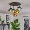 Koyoto Plafondlamp, Kogellampje 45 cm Blauw, Goud, Groen, Duidelijk, 5-lichts