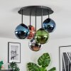 Gastor Plafondlamp, Kogellampje Blauw, Chroom, Groen, Koperkleurig, Rookkleurig, 5-lichts