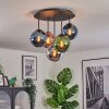 Gastor Plafondlamp, Kogellampje Blauw, Chroom, Groen, Koperkleurig, Rookkleurig, 5-lichts