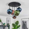 Gastor Plafondlamp, Kogellampje Blauw, Chroom, Groen, Koperkleurig, Rookkleurig, 5-lichts