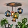 Gastor Plafondlamp, Kogellampje Blauw, Chroom, Groen, Koperkleurig, Rookkleurig, 5-lichts