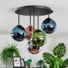 Gastor Plafondlamp, Kogellampje Blauw, Chroom, Groen, Koperkleurig, Rookkleurig, 5-lichts