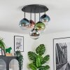 Gastor Plafondlamp, Kogellampje 37 cm Blauw, Chroom, Groen, Duidelijk, Koperkleurig, Rookkleurig, 5-lichts