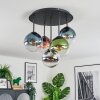 Gastor Plafondlamp, Kogellampje 37 cm Blauw, Chroom, Groen, Duidelijk, Koperkleurig, Rookkleurig, 5-lichts