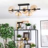 Gastor Plafondlamp, Kogellampje Amber, Duidelijk, 5-lichts