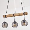 Koyoto Hanglamp, Kogellampje, Hanglamp Natuurlijke kleuren, Zwart, 3-lichts
