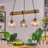 Koyoto Hanglamp, Kogellampje, Hanglamp Natuurlijke kleuren, Zwart, 3-lichts