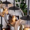 Gastor Hanglamp, Kogellampje, Hanglamp Amber, Rookkleurig, 3-lichts