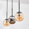 Gastor Hanglamp, Kogellampje, Hanglamp Amber, Rookkleurig, 3-lichts