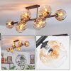 Ripoll Plafondlamp, Kogellampje Amber, Duidelijk, 10-lichts
