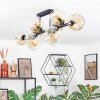Ripoll Plafondlamp, Kogellampje Amber, Duidelijk, 10-lichts