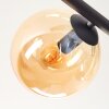 Gastor Plafondlamp, Kogellampje Amber, Rookkleurig, 5-lichts