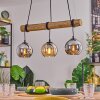 Koyoto Hanglamp, Kogellampje, Hanglamp Natuurlijke kleuren, Zwart, 3-lichts