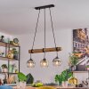 Koyoto Hanglamp, Kogellampje, Hanglamp Natuurlijke kleuren, Zwart, 3-lichts