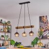 Koyoto Hanglamp, Kogellampje, Hanglamp Natuurlijke kleuren, Zwart, 3-lichts