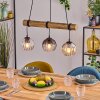 Koyoto Hanglamp, Kogellampje, Hanglamp Natuurlijke kleuren, Zwart, 3-lichts