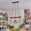 Koyoto Hanglamp, Kogellampje, Hanglamp Natuurlijke kleuren, Zwart, 3-lichts
