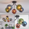 Koyoto Plafondlamp, Kogellampje 52 cm Blauw, Groen, Koperkleurig, 5-lichts