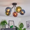Koyoto Plafondlamp, Kogellampje 52 cm Blauw, Groen, Koperkleurig, 5-lichts