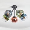 Koyoto Plafondlamp, Kogellampje 52 cm Blauw, Groen, Duidelijk, Koperkleurig, 5-lichts