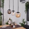 Gastor Hanglamp, Kogellampje, Hanglamp Amber, Duidelijk, Rookkleurig, 3-lichts