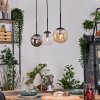 Gastor Hanglamp, Kogellampje, Hanglamp Amber, Duidelijk, Rookkleurig, 3-lichts