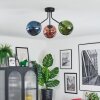 Gastor Plafondlamp, Kogellampje Blauw, Groen, Koperkleurig, 3-lichts