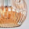Ripoll Plafondlamp, Kogellampje Amber, 3-lichts
