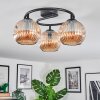 Ripoll Plafondlamp, Kogellampje Amber, 3-lichts